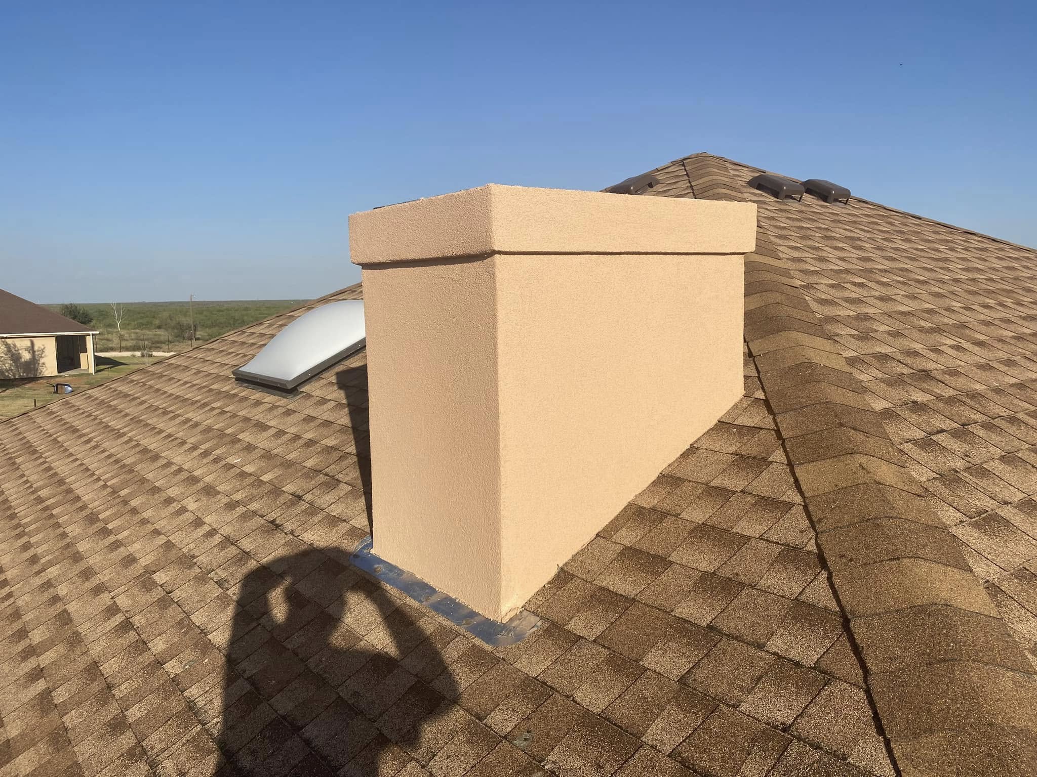 Stucco Chimney Installation in Midland TX