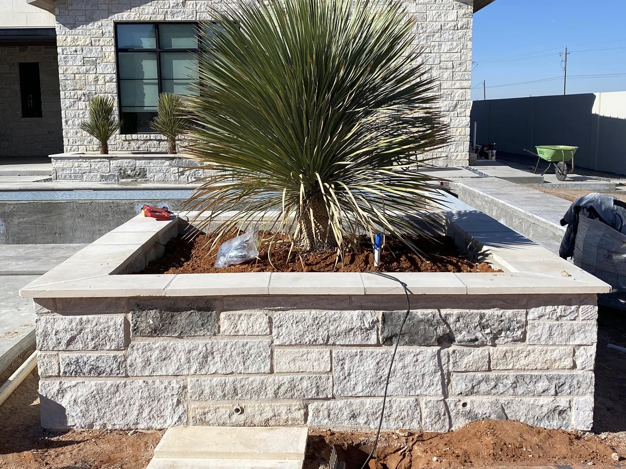 Residential Stone Masonry Features in Midland TX