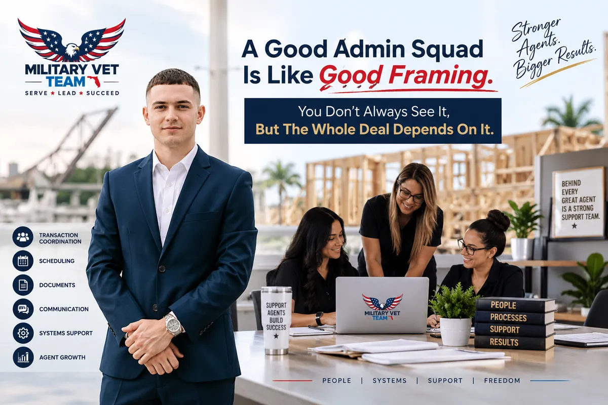 A Good Admin Squad Is Like Good Framing. You Don’t Always See It, But The Whole Deal Depends On It.