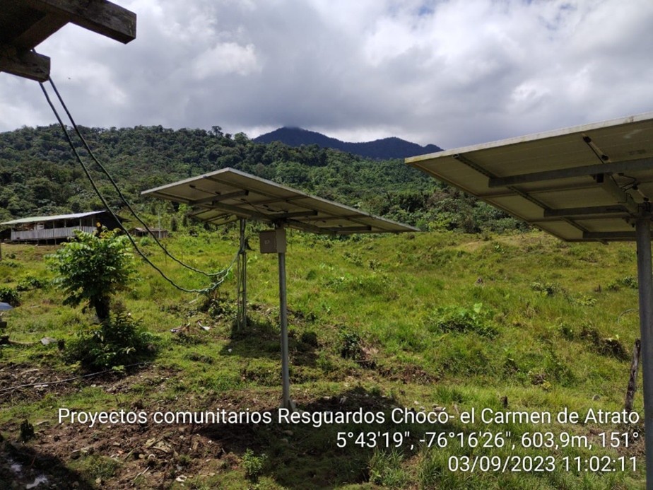 Energía solar fortalece procesos educativos en comunidades indígenas del Carmen de Atrato, Chocó