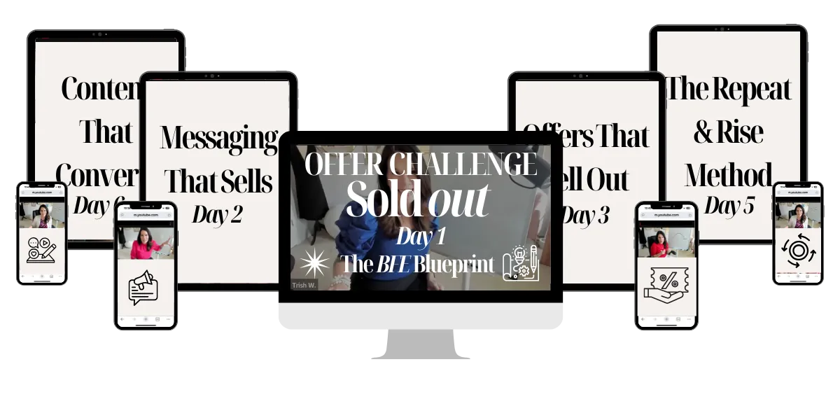 5-day paid challenge teaching birth professionals how to create content that converts moms into customers