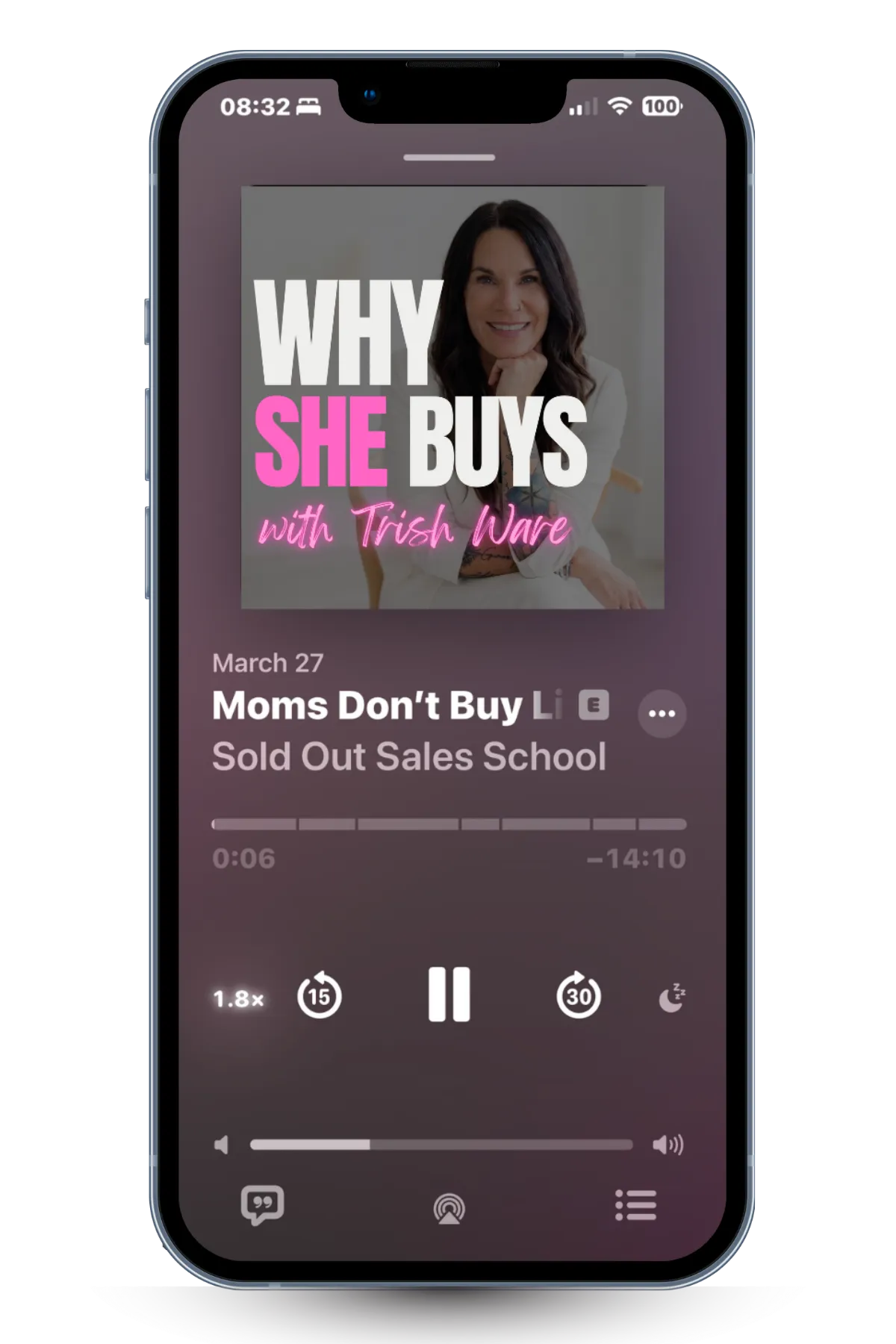 Podcast episode thumbnails Why She Buys podcast episode cover