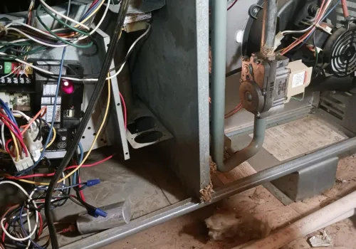 Commercial HVAC units and condensers installed on a building rooftop