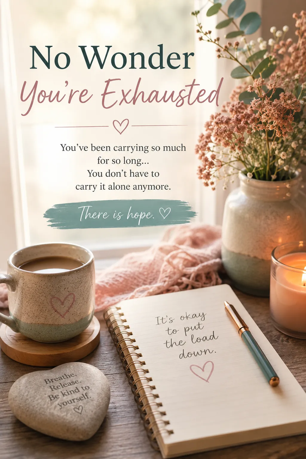 you are exhausted, it's ok to put things down