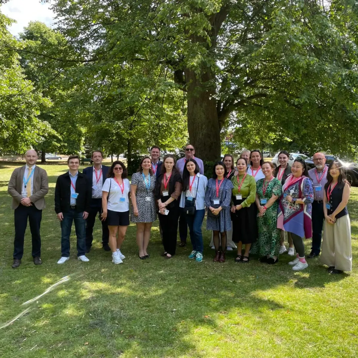 Sarah Capewell at an international education networking event