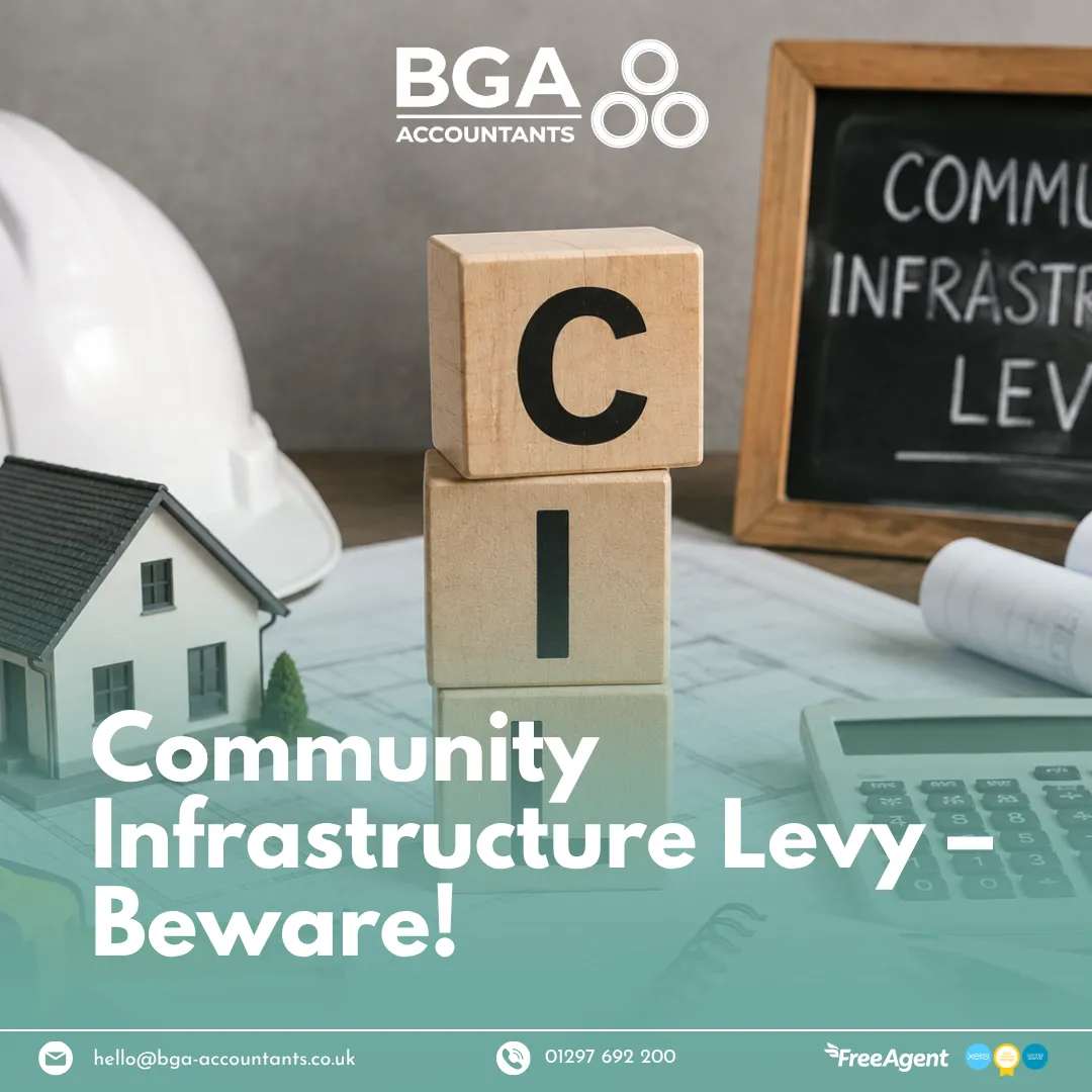 House model, construction plans and calculator representing Community Infrastructure Levy charges on property development.