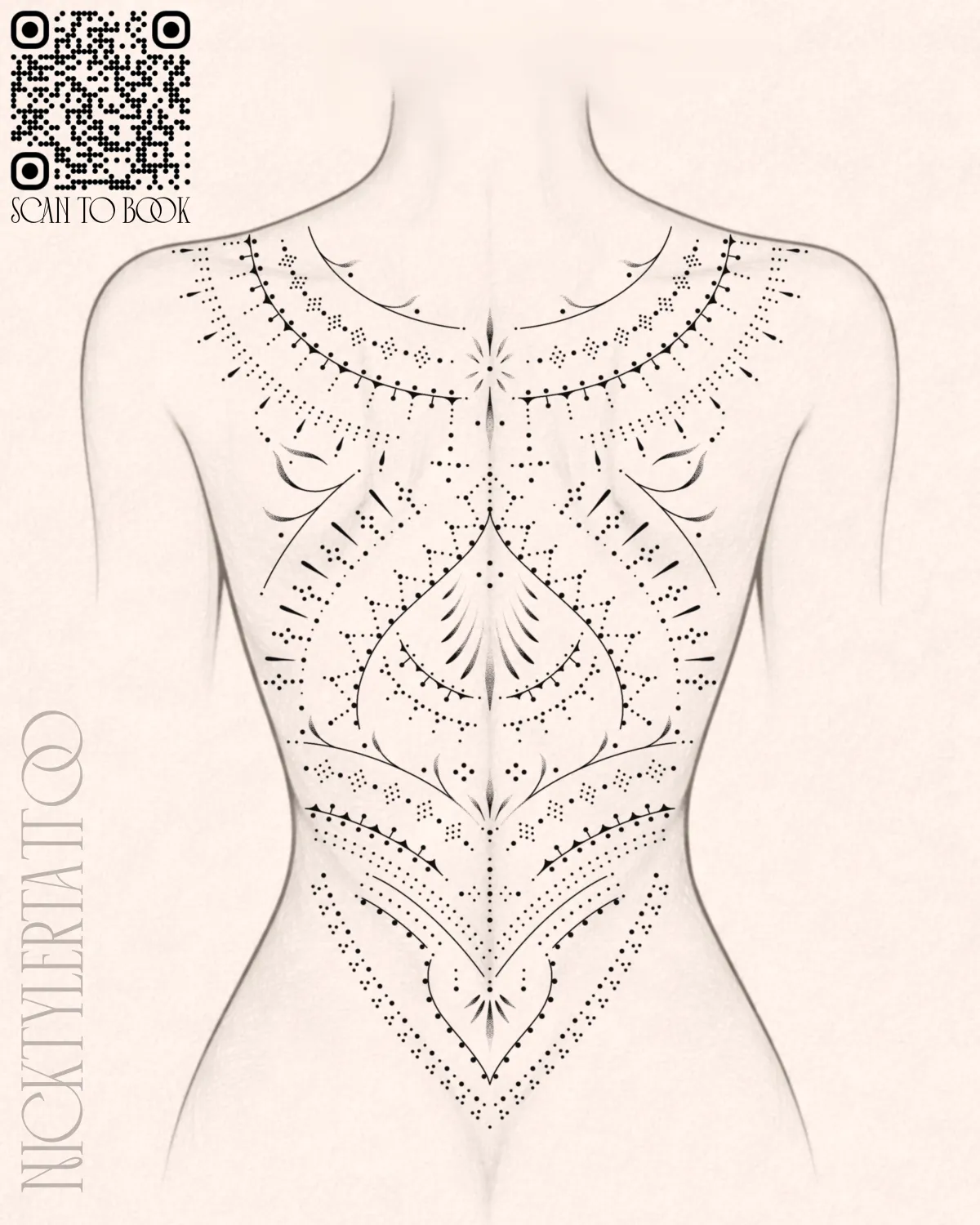 Flash design - bold blackwork snake tattoo