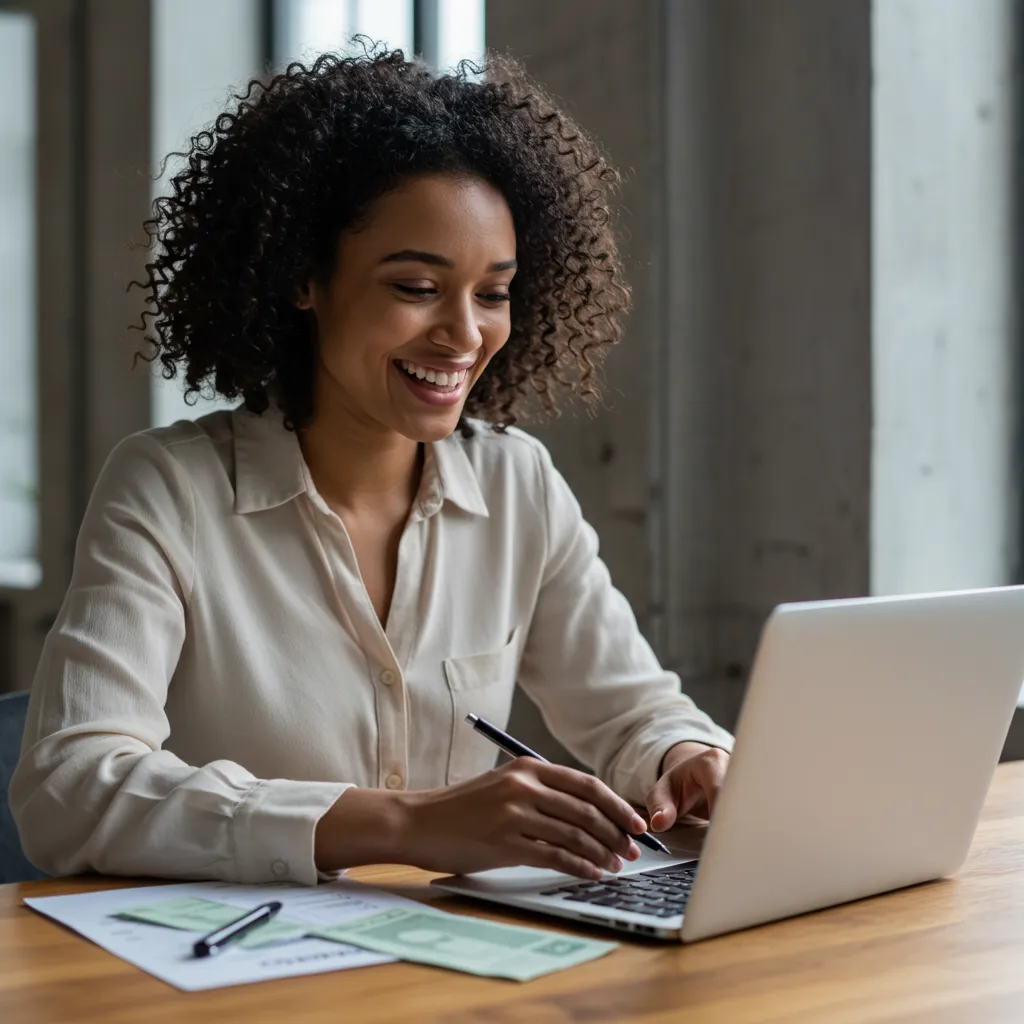 Skincare products with green leaves on a beige surface.