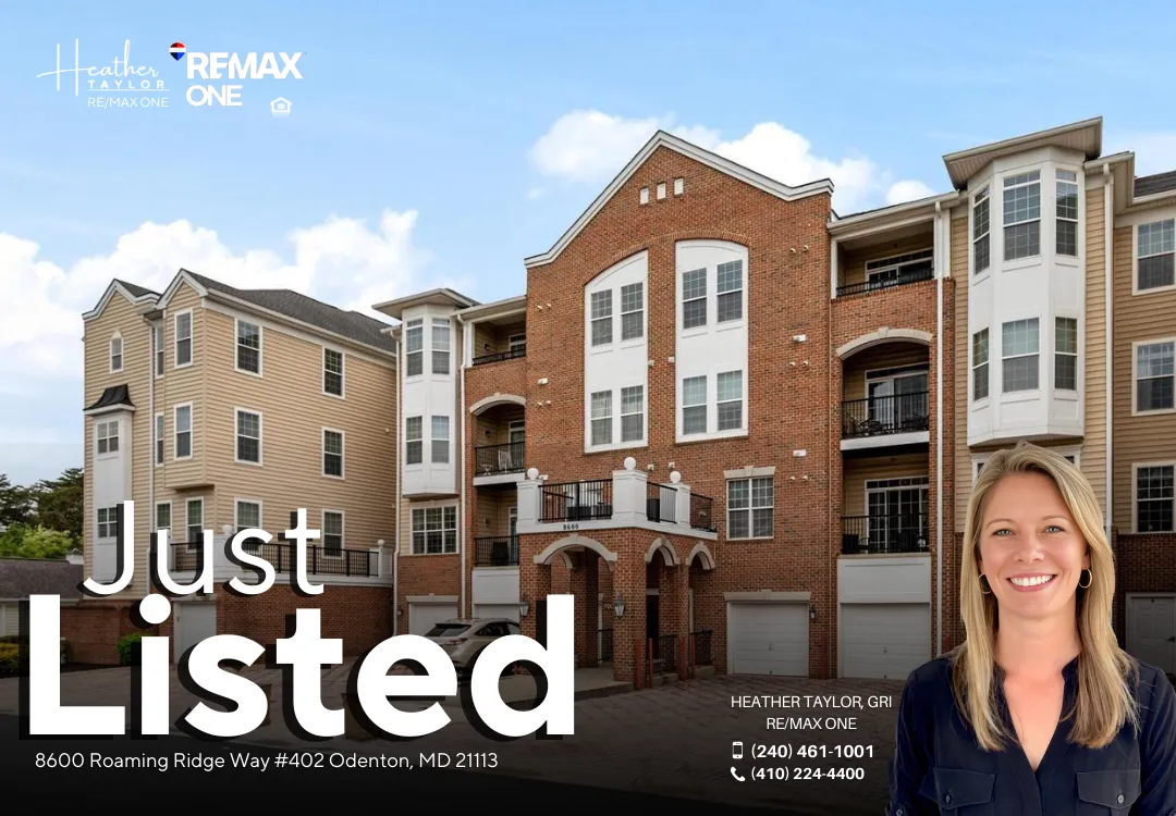Just Listed in Odenton MD: Spacious 2 Bedroom Condo in Cedar Ridge 55+ Community