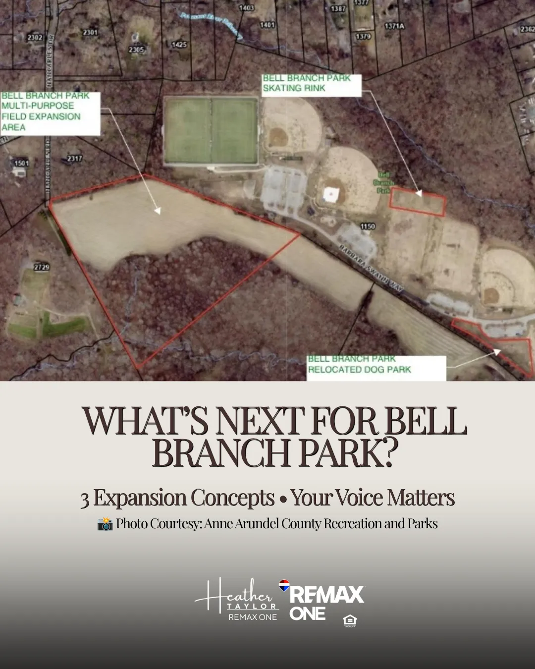 Bell Branch Park Expansion Plans in Gambrills, MD