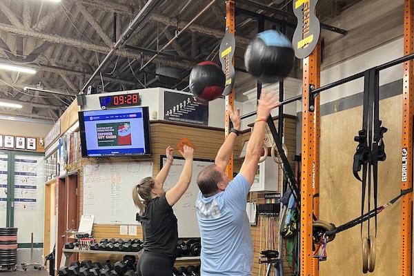 HYROX training wall balls