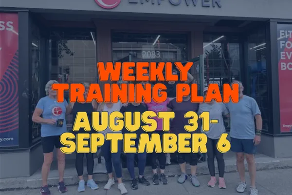Weekly Training Plan | August 31-September 6, 2026