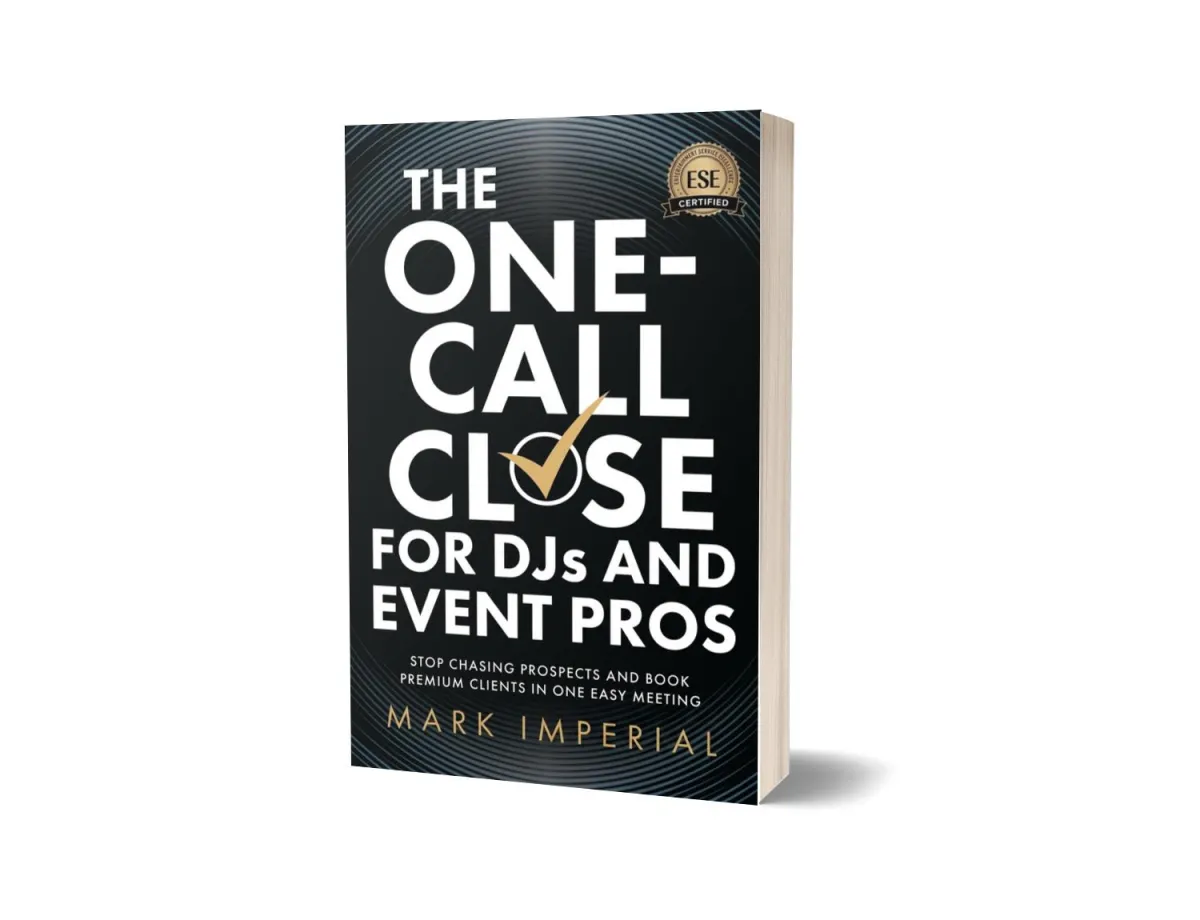 The one-call close for DJs book