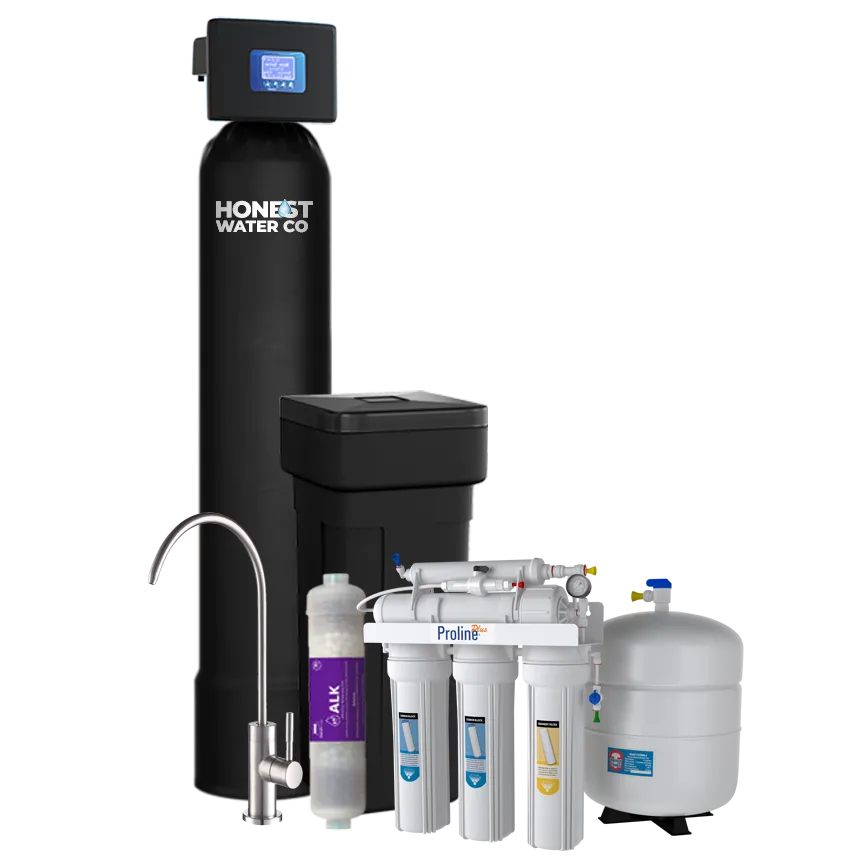 Honest Water Co. system overview, stock photo portrait