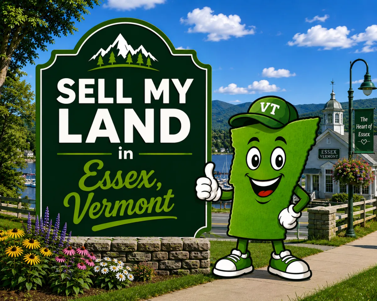 Sell My Land in Rutland, Vermont with a trusted local land buyer, illustration of Vermont land selling services