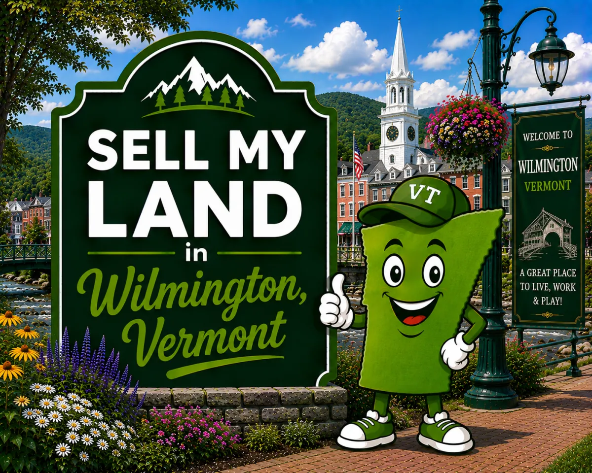 Sell My Land in Rutland, Vermont with a trusted local land buyer, illustration of Vermont land selling services