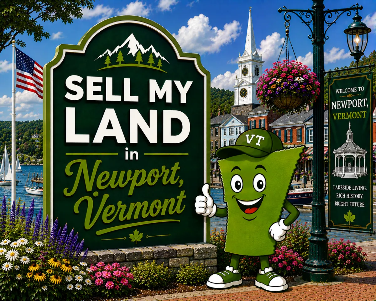 Sell My Land in Rutland, Vermont with a trusted local land buyer, illustration of Vermont land selling services