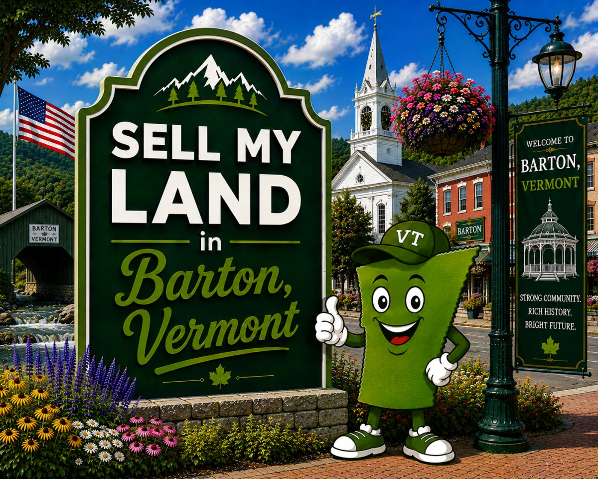 Sell My Land in Rutland, Vermont with a trusted local land buyer, illustration of Vermont land selling services