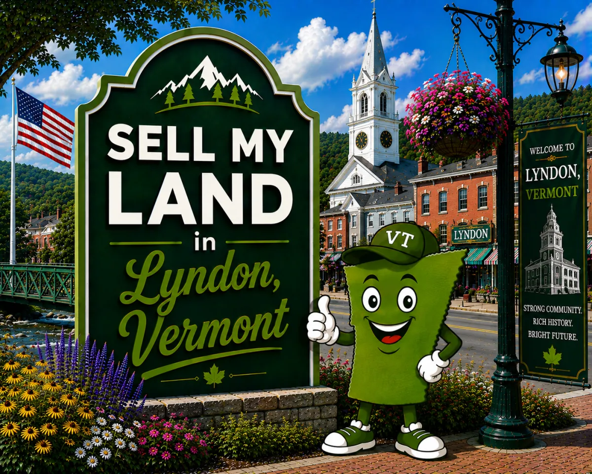 Sell My Land in Lyndon, Vermont with a trusted local land buyer, illustration of Vermont land selling services