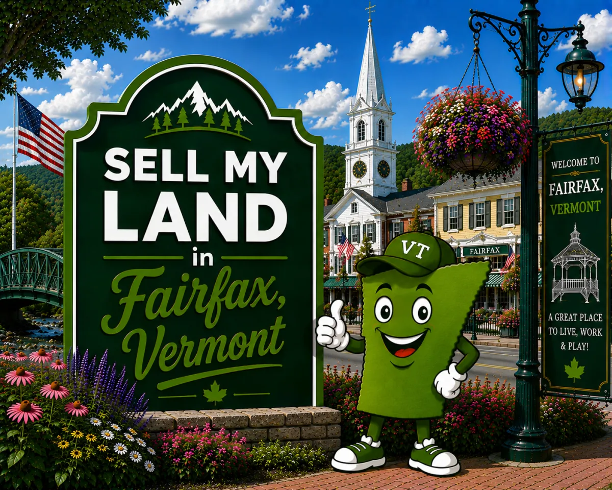 Sell My Land in Rutland, Vermont with a trusted local land buyer, illustration of Vermont land selling services