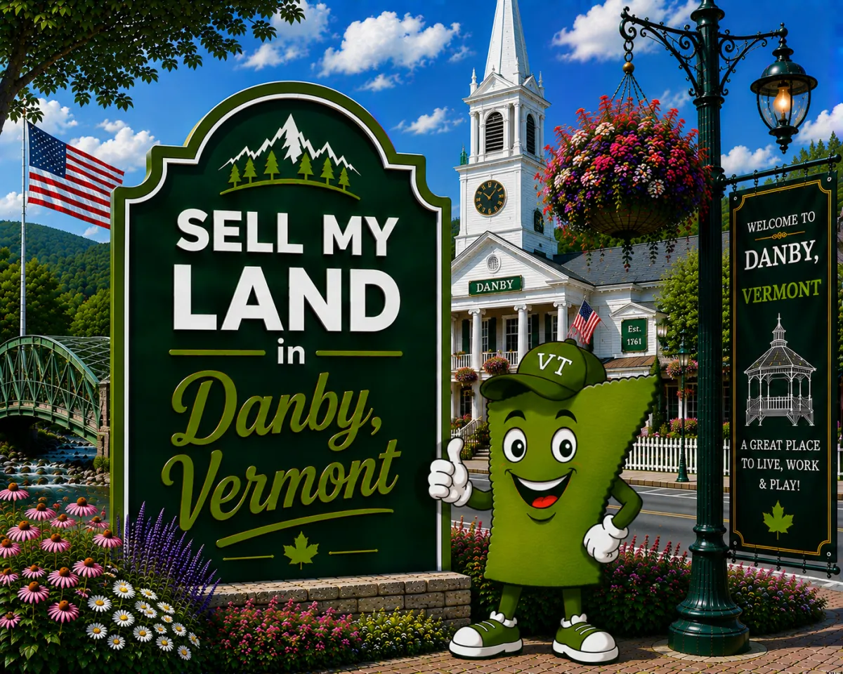 Sell My Land in Rutland, Vermont with a trusted local land buyer, illustration of Vermont land selling services