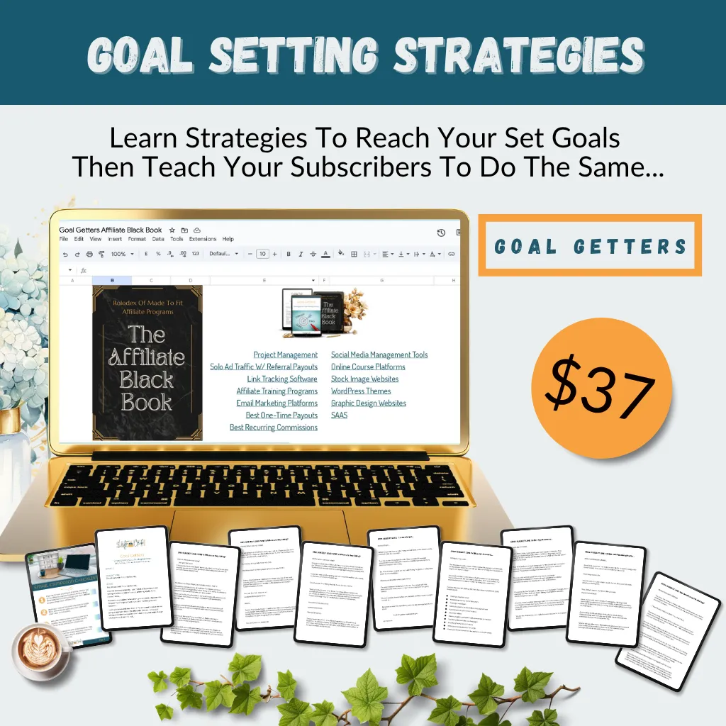 Goal Setting Sucess Stategies Email Pack