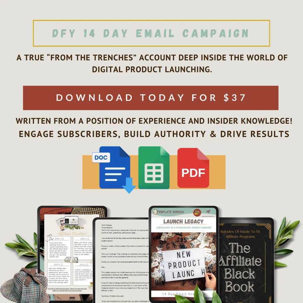 LAUCH LEGACY EMAIL PACK