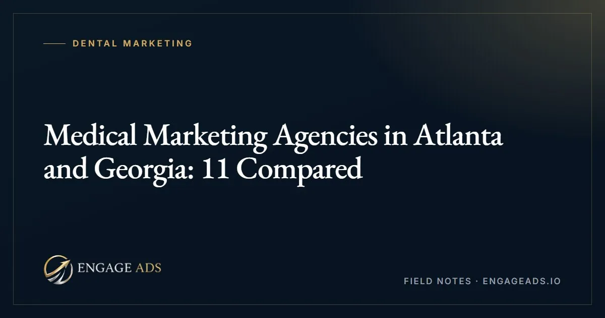 Medical Marketing Agencies in Atlanta and Georgia: 11 Compared