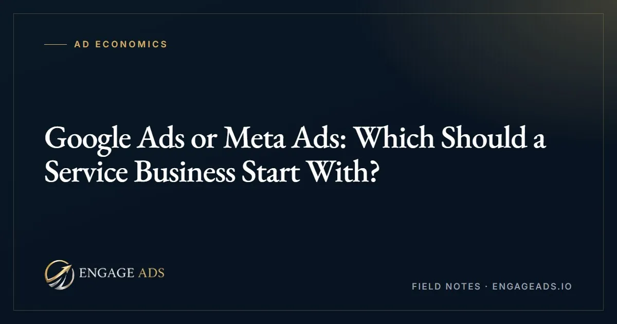 Google Ads or Meta Ads: which to start with