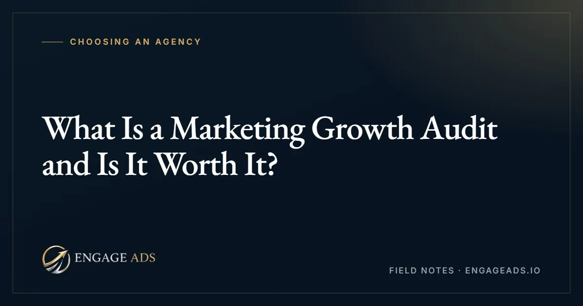 What a marketing growth audit should cover