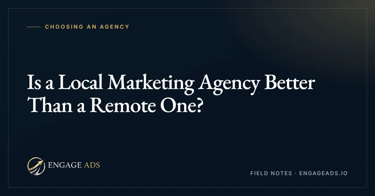 Does a local marketing agency actually matter