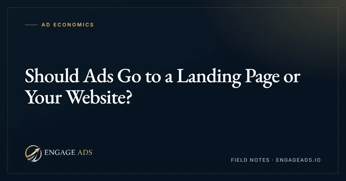 Where paid traffic should actually go