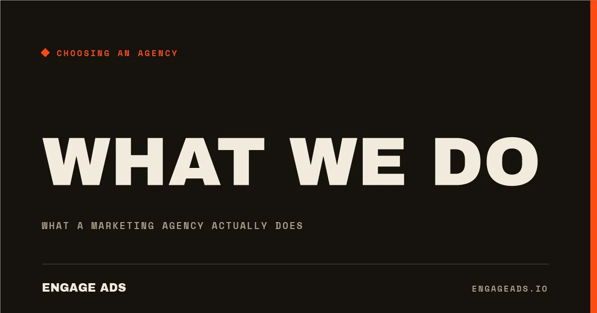 What a marketing agency actually does day to day