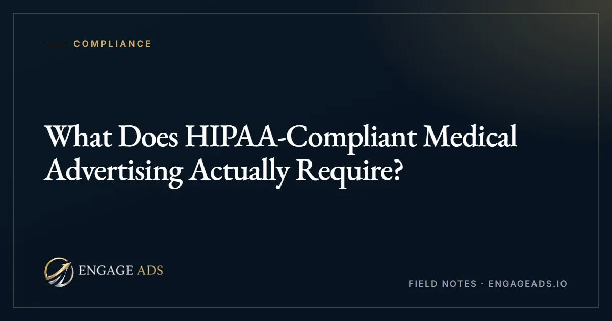 Clinician reviewing patient health data on a tablet, illustrating HIPAA-compliant handling of protected health information in medical advertising