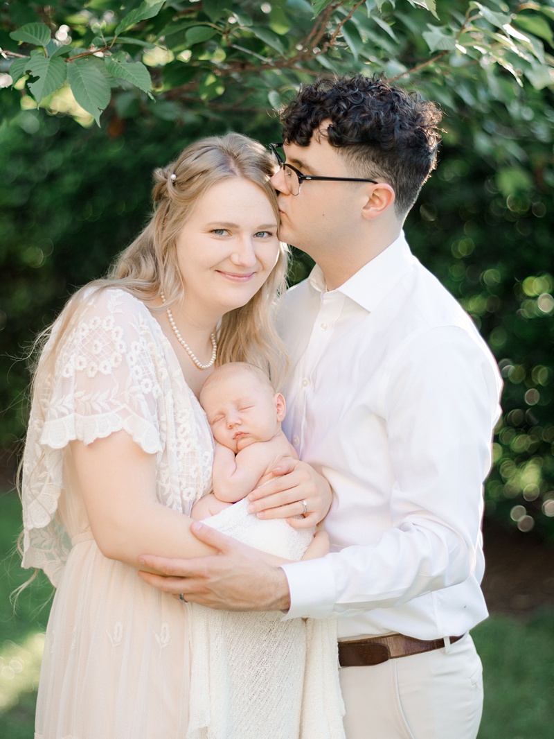 Johnson City lifestyle newborn photos nursery setting
