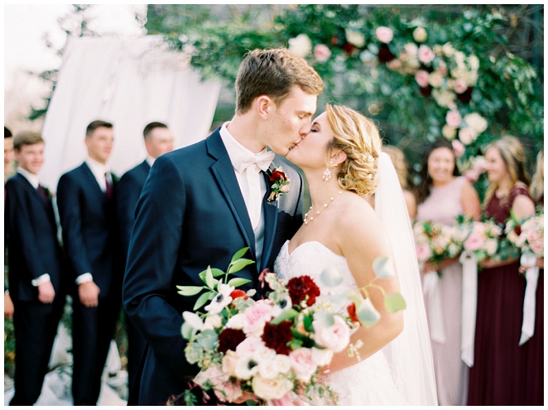 bridal party laughing Homewood Asheville NC