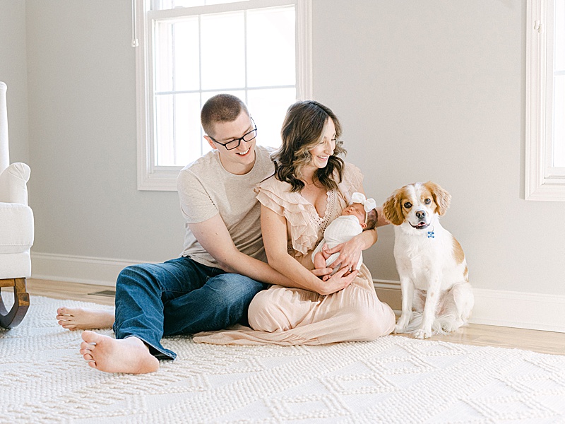 candid newborn session Johnson City photographer