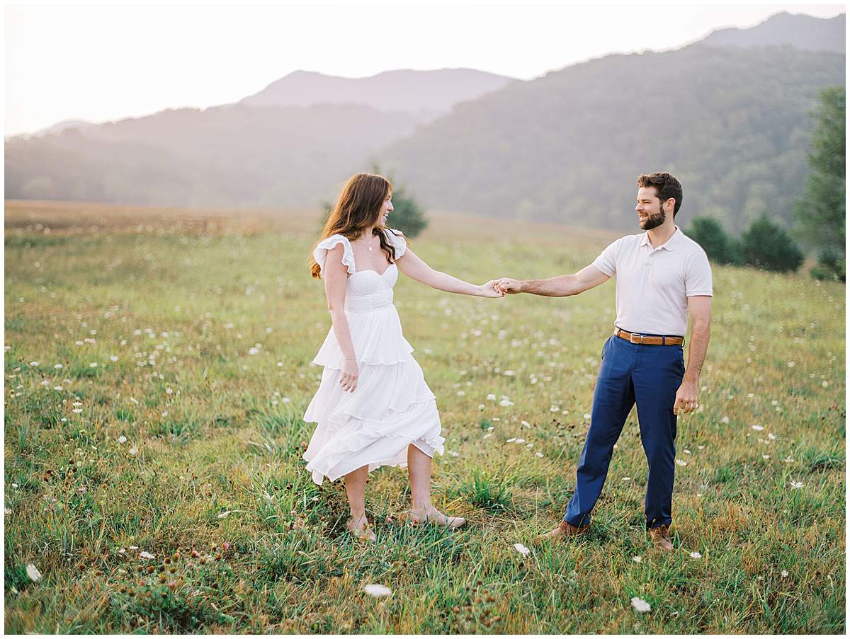 Tri Cities Tennessee engagement session outdoors