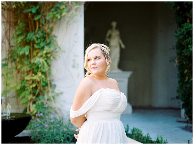 romantic bride portrait Las Vegas wedding venue