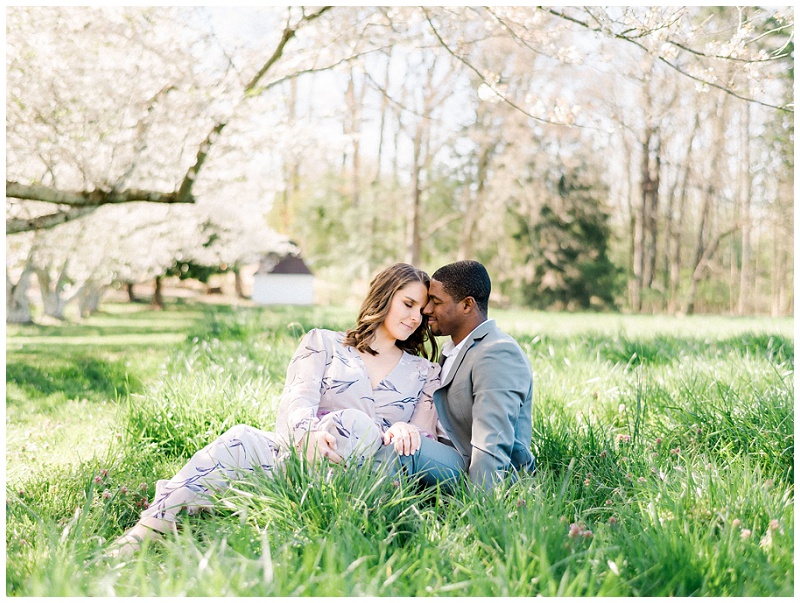 charlotte nc wedding photographer engagement garden session