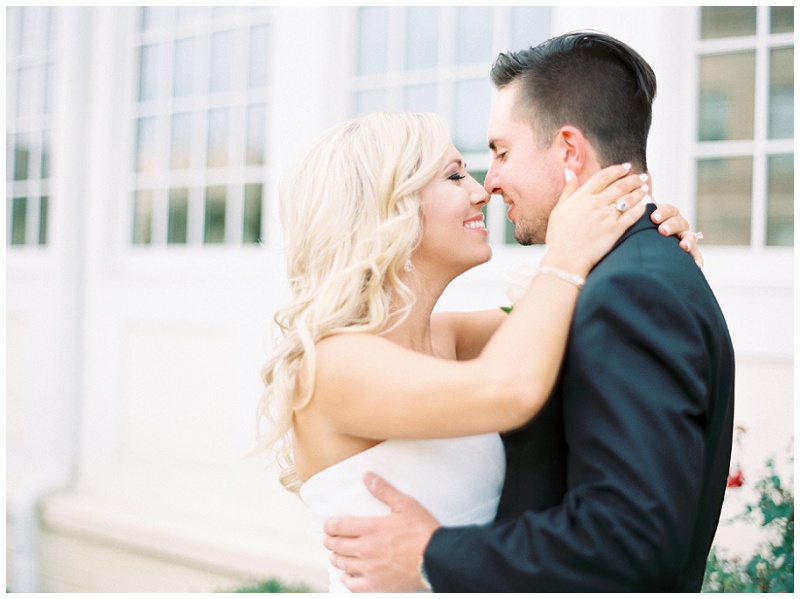 Emotional couple moment at The Inn at Wise wedding