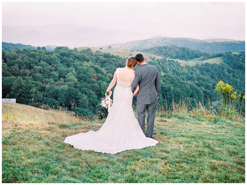 just married couple Banner Elk Winery