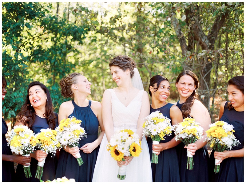bridesmaids joyful moments at Cleveland tn wedding