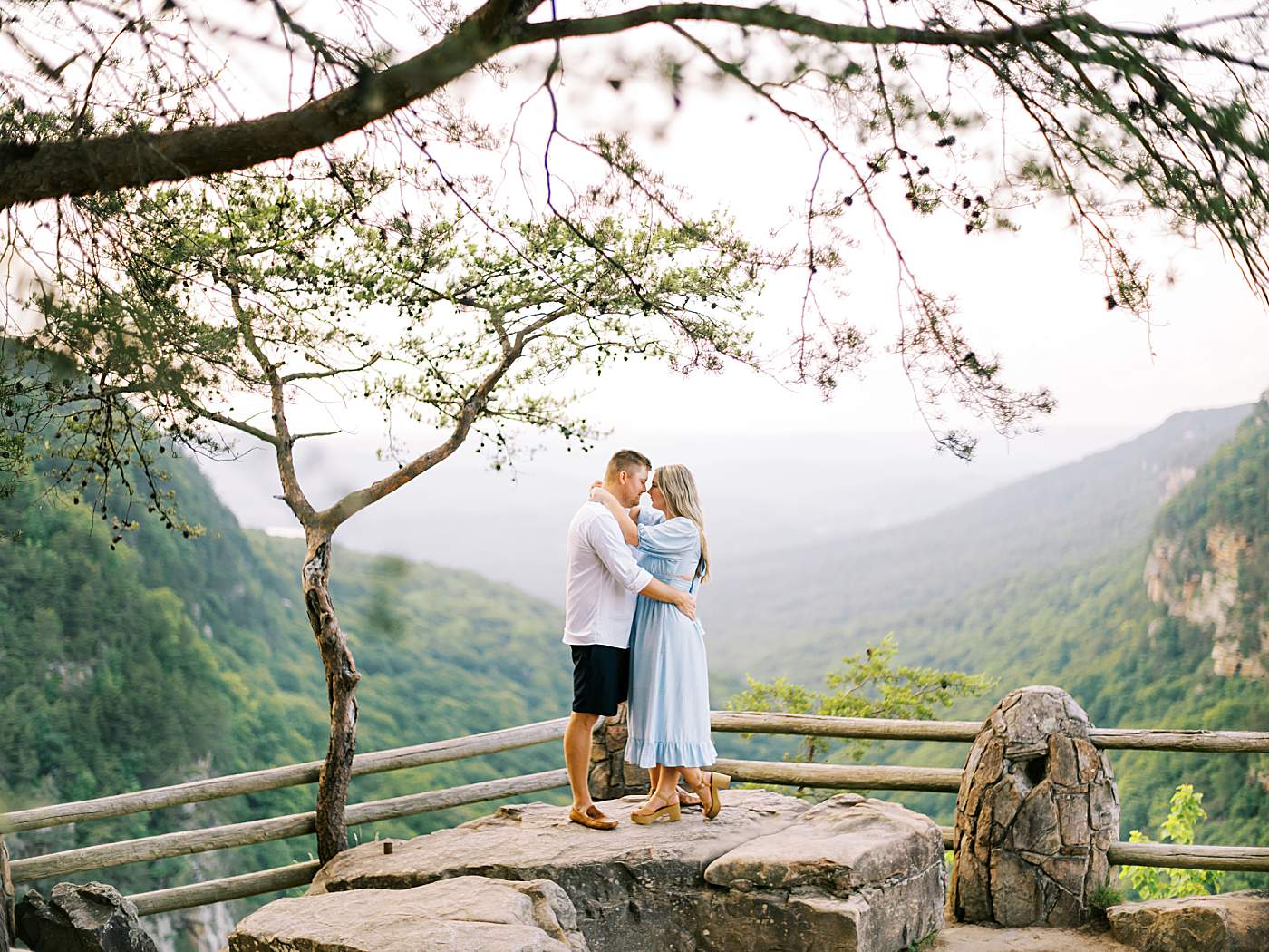 Romantic engagement photos captured by East Tennessee fine art photographer