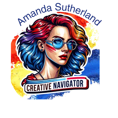 Amanda Sutherland Creative Content Navigator Logo