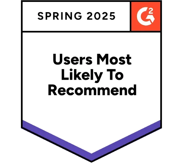 RBW Suite - Users Most Likly to Recomend Spring 2025 Logo Insigna