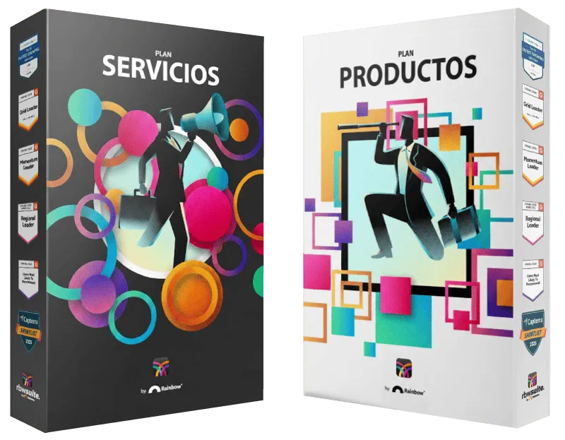 Imagen de los dos planes de RBW Suite: Plan Servicios y Plan Productos