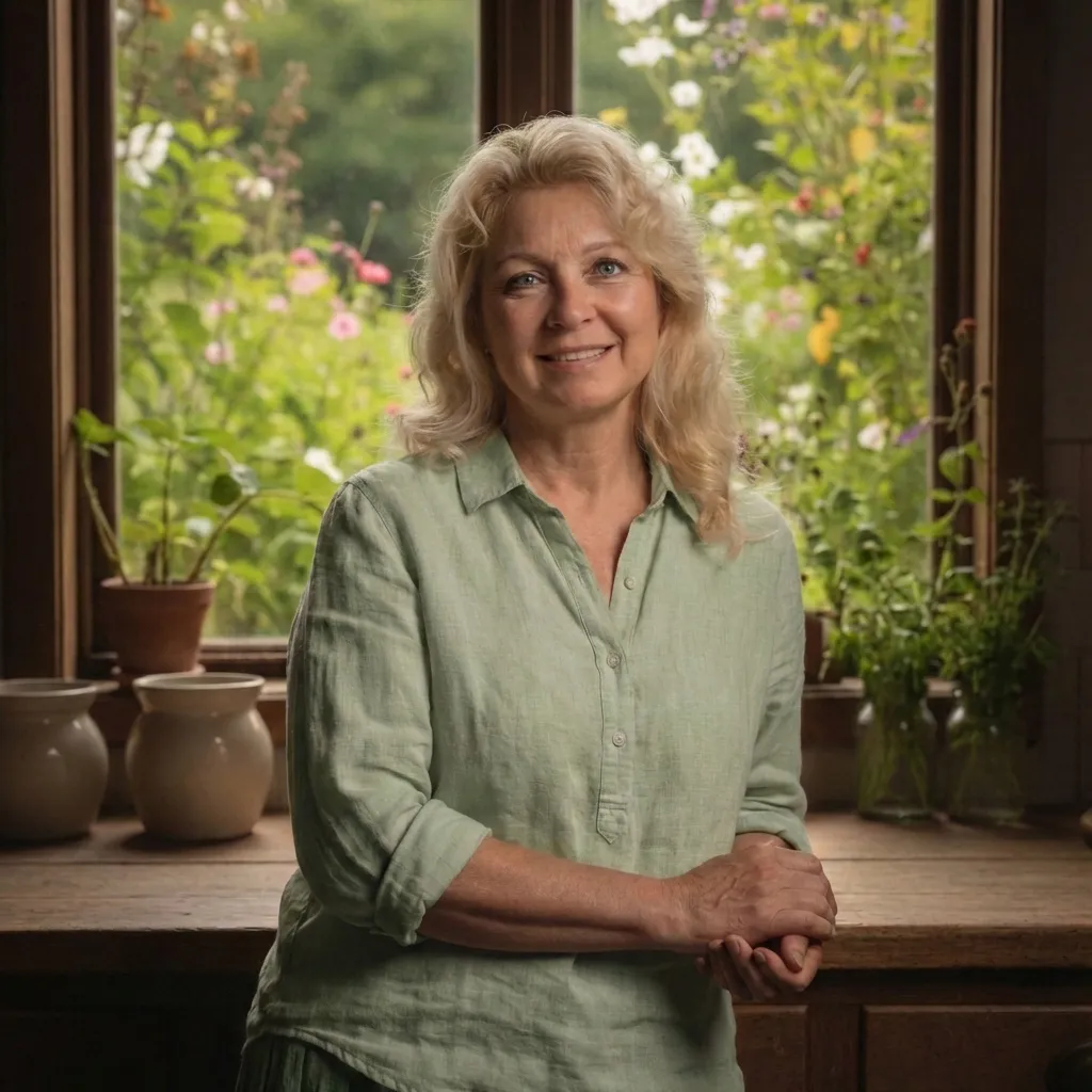Portrait of Ann Malkmus in a natural, approachable setting