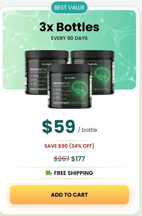 Buy Memory Fuel 3 bottles