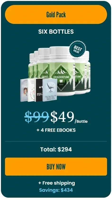 Buy Oradentum 6 bottles